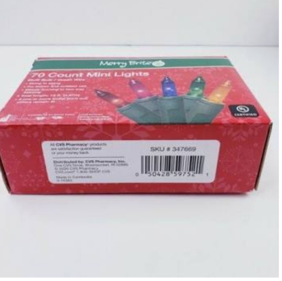 Merry Brite 70 Count Mini Multo Color Lights - Picture 2 of 6